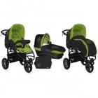 Универсальная коляска Bertoni 2 в 1 ATLANTA3 Black - Green Sunny City 